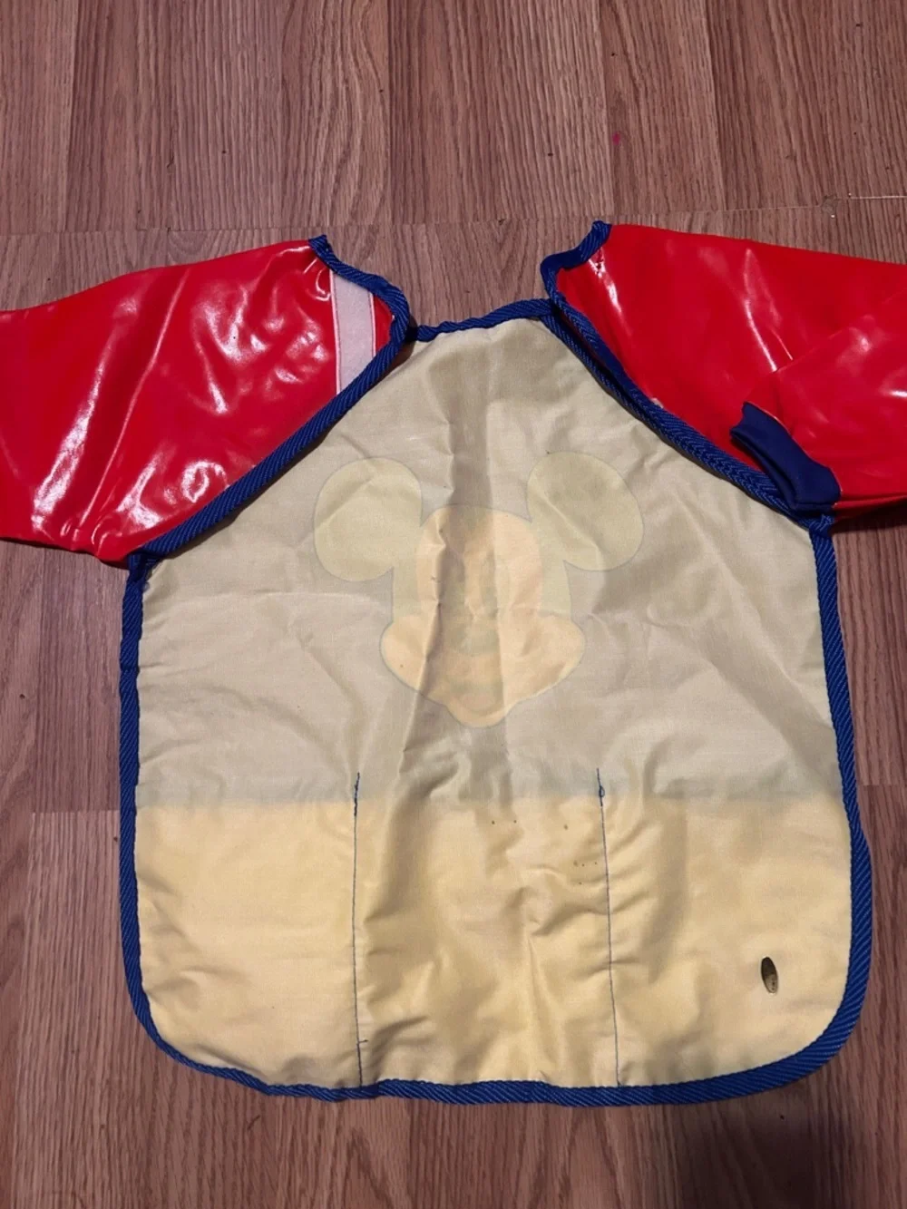 Disney Mickey Long-Sleeve Waterproof Bib - Yellow, Red & Blue